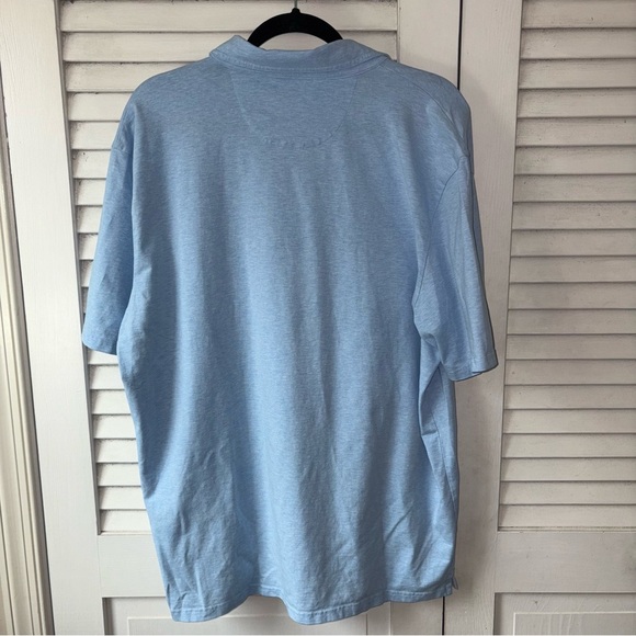 Johnnie O Hangin Out Mens Polo Shirt Blue Cotton Stretch Golf XL - Picture 5 of 5